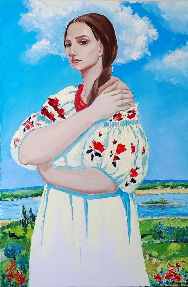 Незламна Весна. Полотно, олія. 60*90 Стартова ціна - 10000 грн.