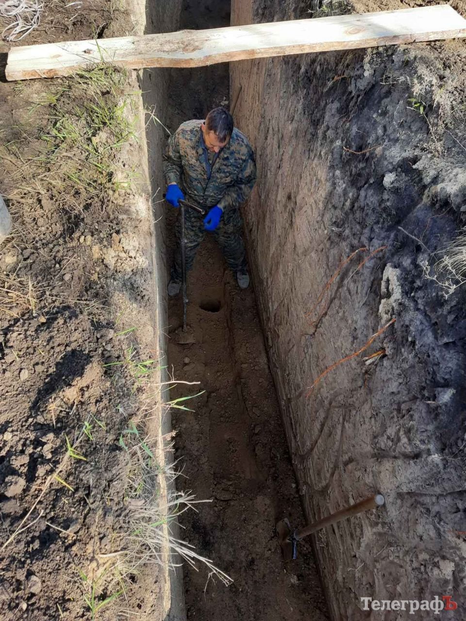 Фортифікаційне обладнання рубежів оборони на околицях Кременчука