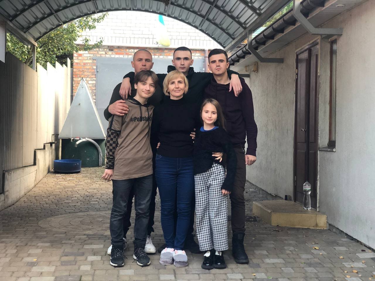 Родина Андросових. Двоє синів Тетяни нині — на фронті