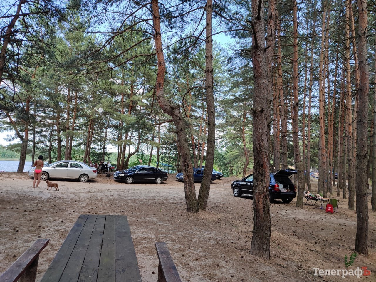 До берега озера можно під'їхати на автомобілі