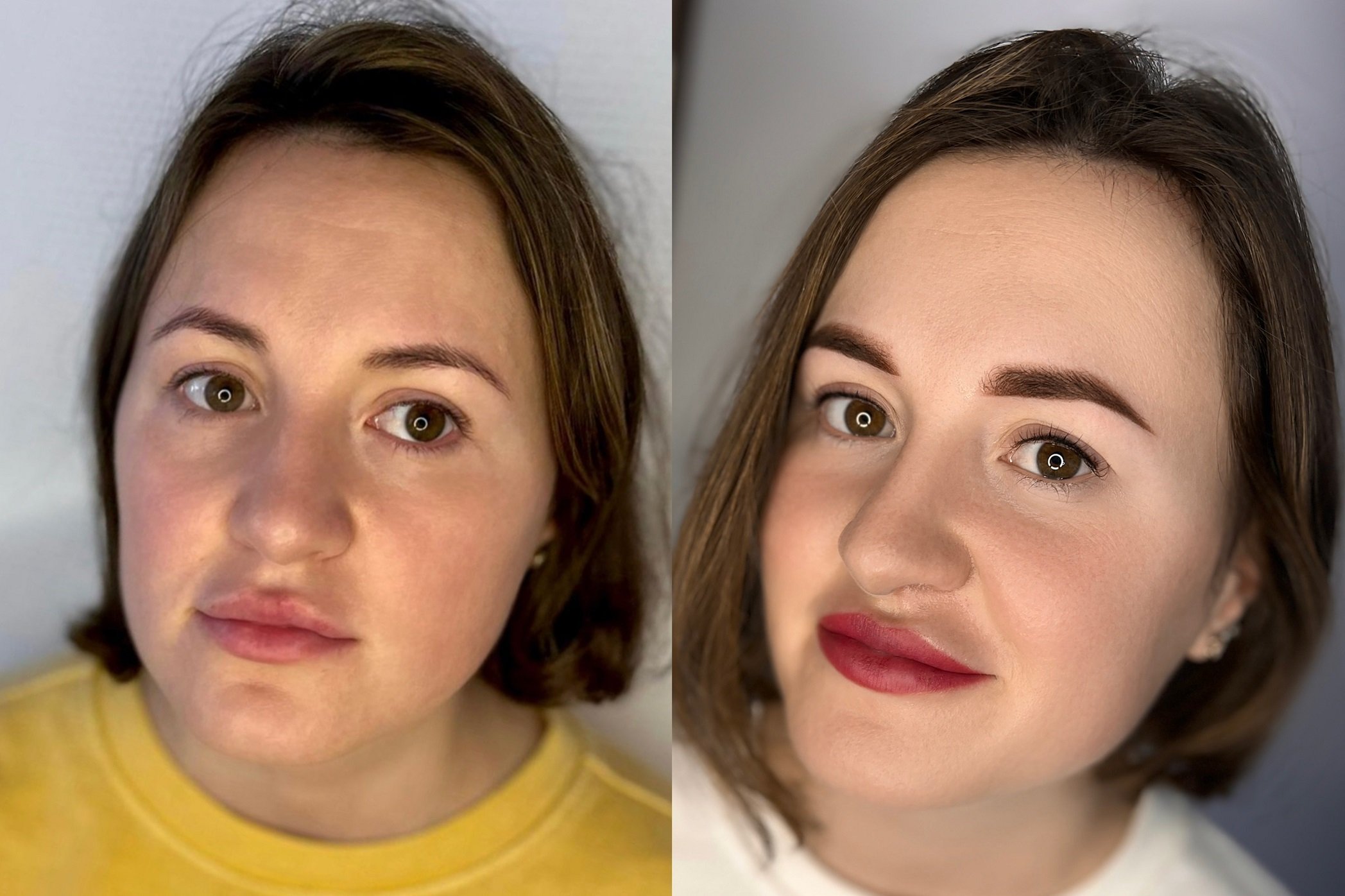 З перманентним макіяжем жінка прокидається красивою