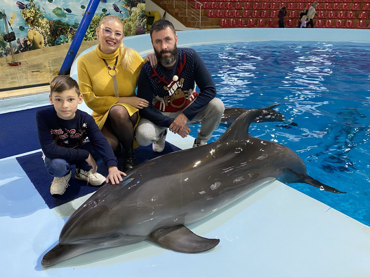 Оксана Корнет з чоловіком Сергієм та сином Клімом