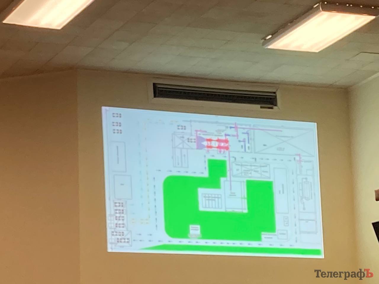 Приблизний план заводу в Кременчуці