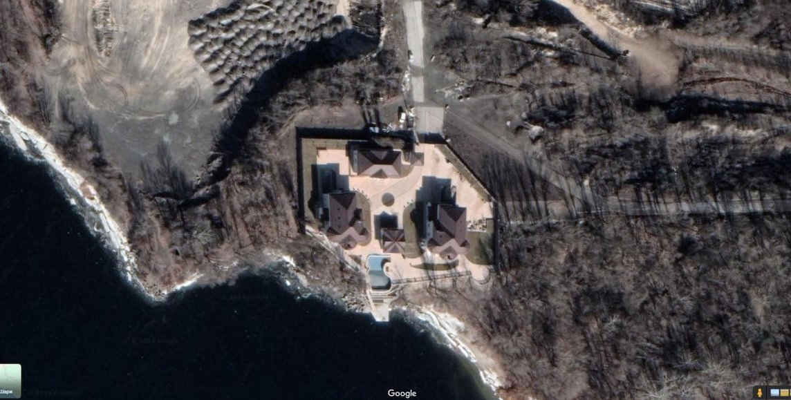 скриншот з Google maps/ймовірна база відпочинку депутата