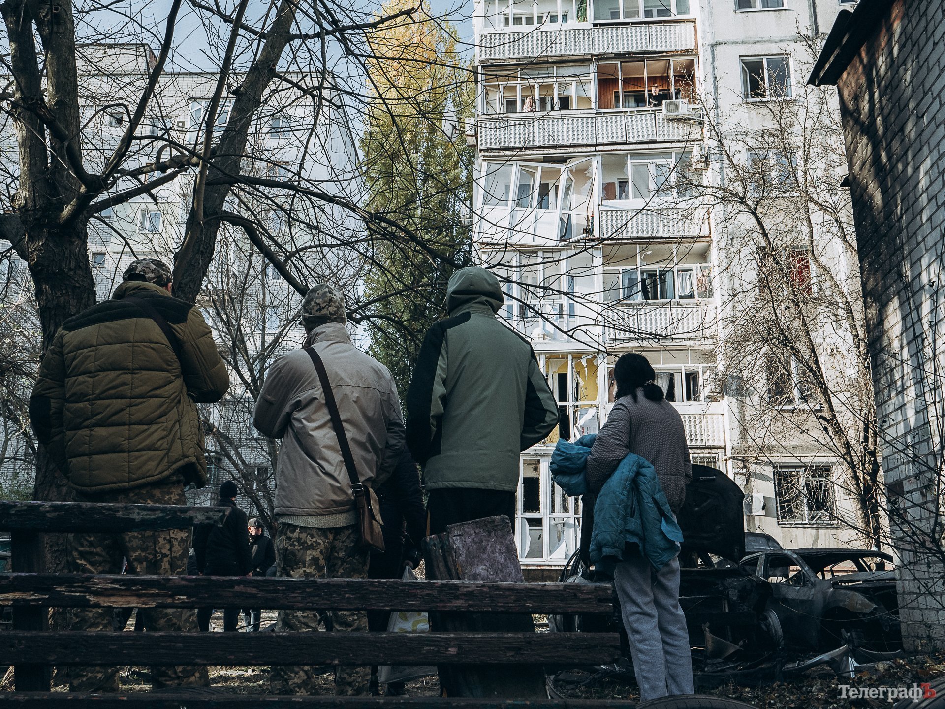 17.11.2024 У Кременчуці уламки ракети впали між багатоповерхівками.