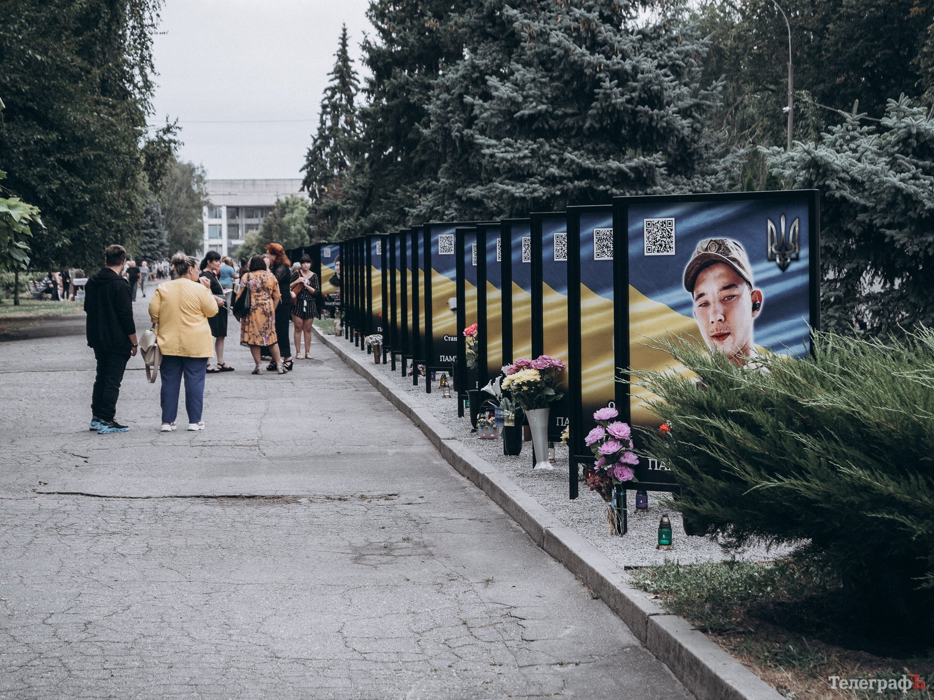 10.08.2024 У Кременчуці відкрили Алею Пам’яті полеглим на російсько-українській війні захисникам.