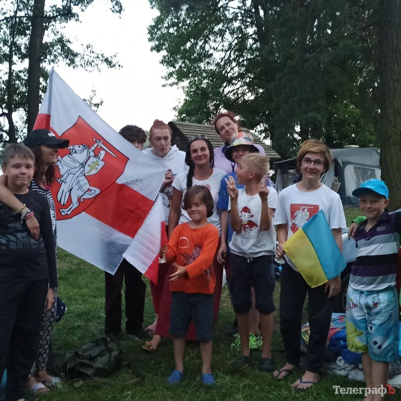 наметовий табір для дітей українців та белорусів у Польщі