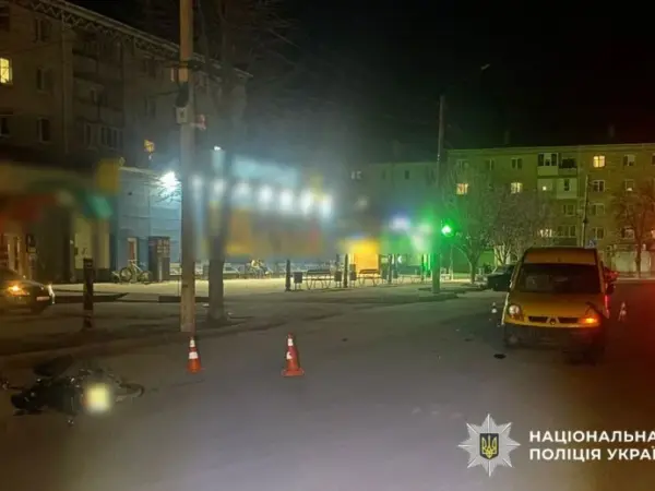 На Полтавщині 14-річний мотоцикліст потрапив у ДТП з автомобілем