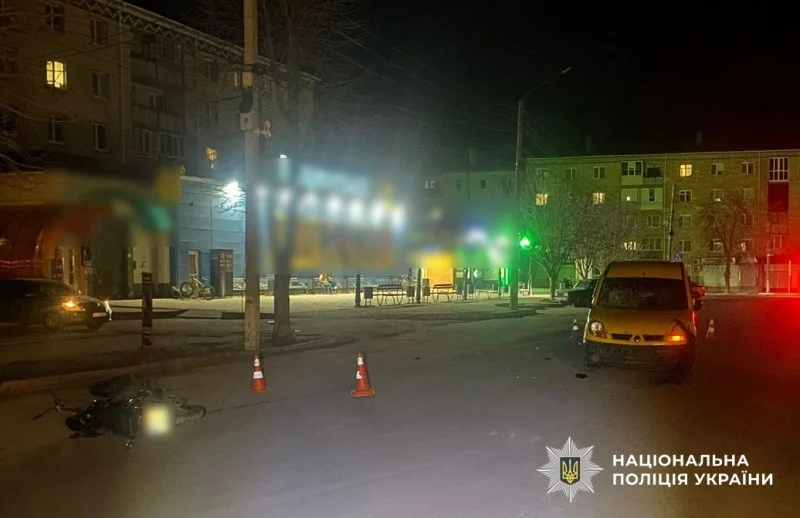 На Полтавщині 14-річний мотоцикліст потрапив у ДТП з автомобілем