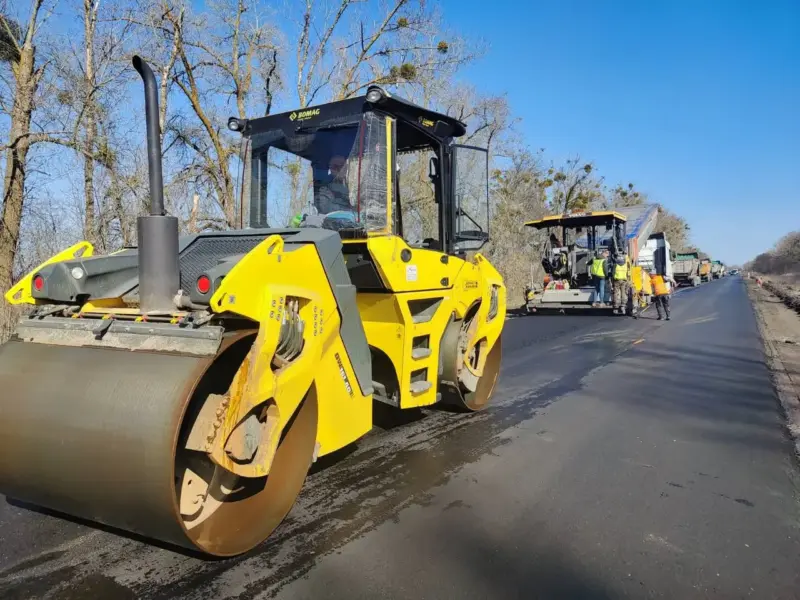 На Полтавщині частково відремонтували трасу Р-42