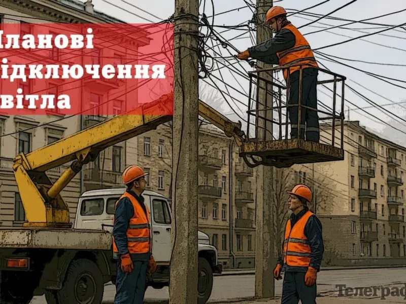 Де у Кременчуці в понеділок планово вимикатимуть світло: перелік адрес