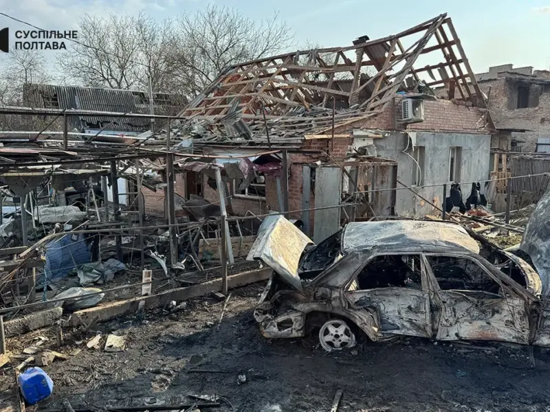 <span class="custom-bold">Кількість постраждалих внаслідок падіння шахеда у Полтаві зросла до 6 – ПОВА</span>