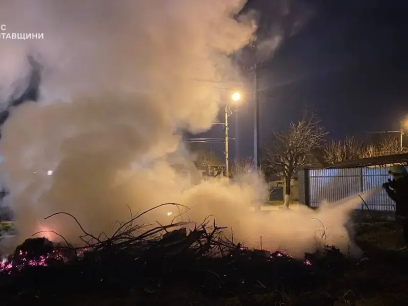 За минулу добу на Полтавщині сталося 6 пожеж — на Кременчуччині виявили вибухонебезпечний предмет