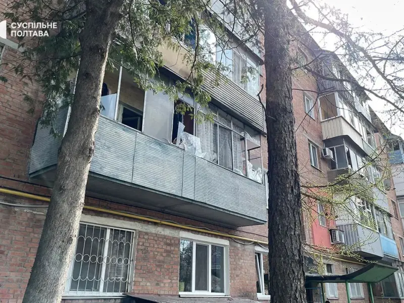 Внаслідок падіння дрона у Полтаві постраждала людина — ОВА