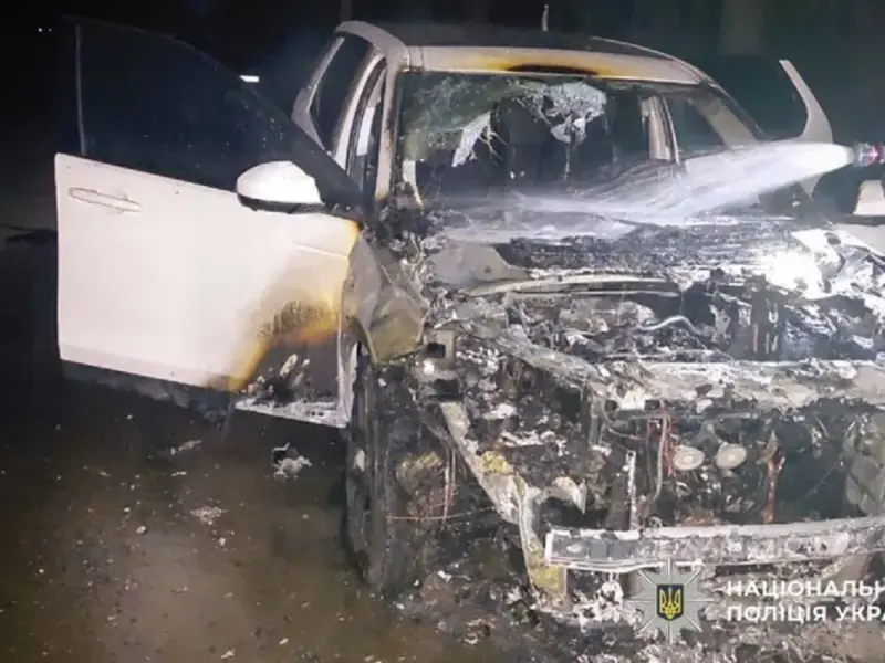 У Кременчуці вночі згорів Range Rover