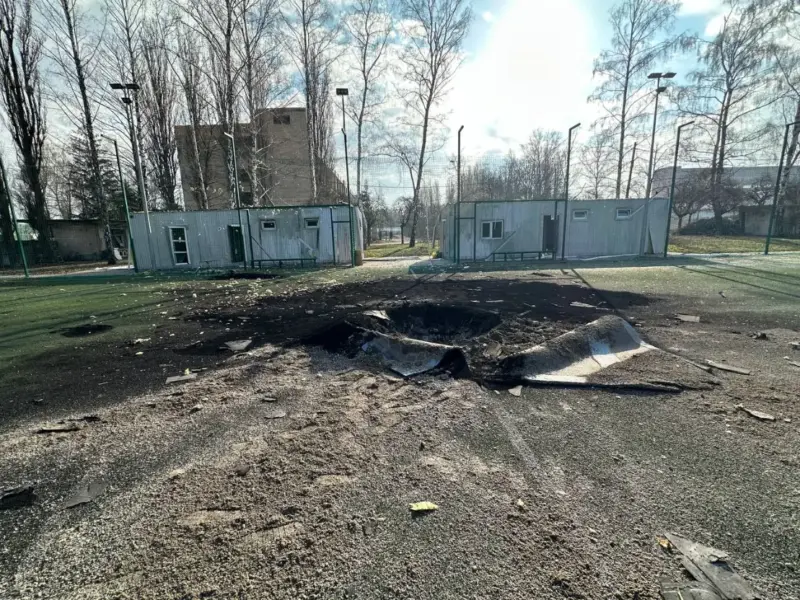 У Полтавському районі на складське приміщення підприємства впав БпЛА