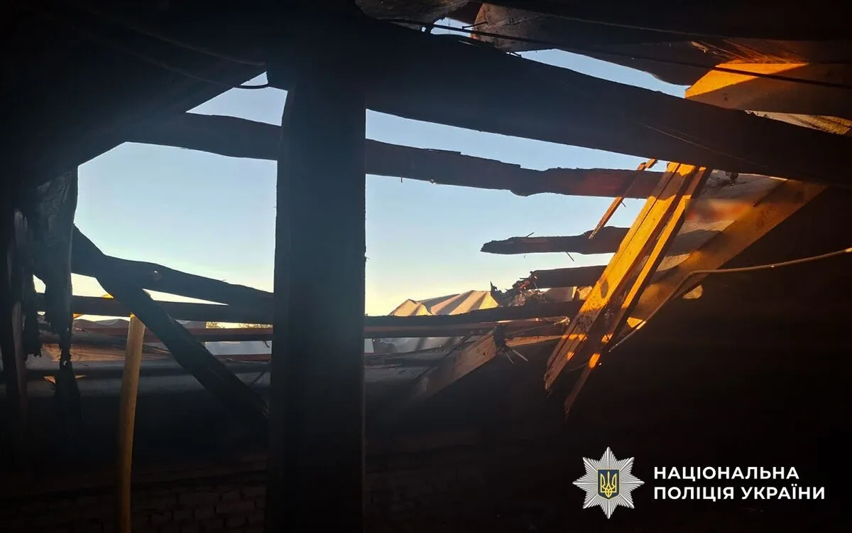 На Полтавщині поліція та СБУ документують наслідки нічної атаки дронів
