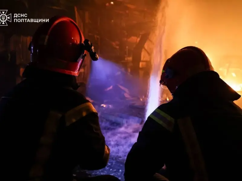 <span class="custom-bold">Внаслідок обстрілу Полтавщини поранені понад 20 рятувальників та поліціянт</span>