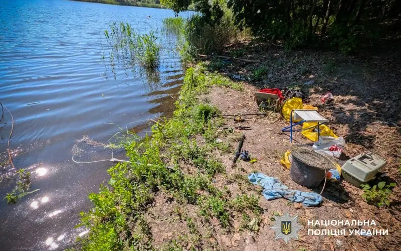 водойма у селі Кривці, де знайшли тіло чоловіка