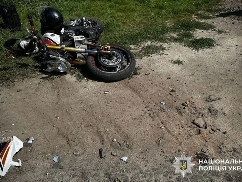 У Гадячі внаслідок зіткнення з автомобілем травмувався мотоцикліст