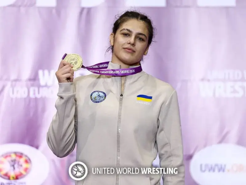 Надія Соколовська з Полтавщини вдруге стала чемпіонкою Європи з вільної боротьби
