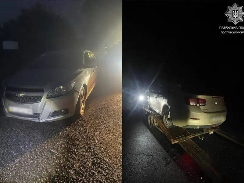 Водій Chevrolet у Кременчуці відмовився проходити огляд на стан сп’яніння