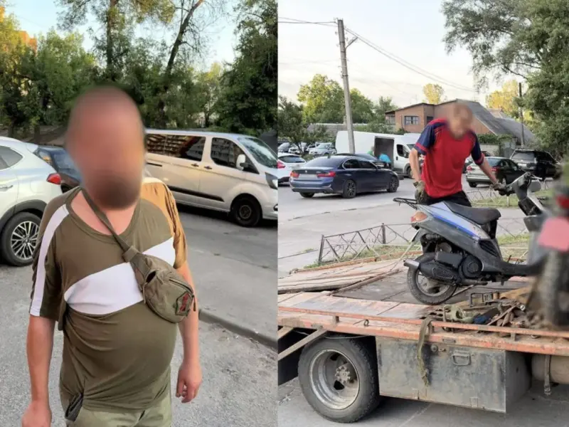 У Полтаві зупинили нетверезого водія скутера без права керування
