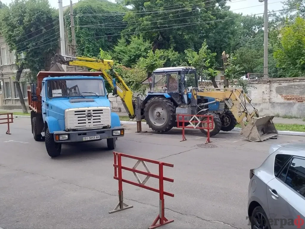 У центрі Кременчука перекрили частину вулиці Шевченка