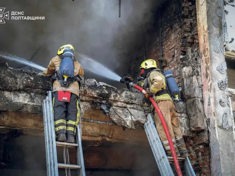 У Миргородському районі росіяни двічі атакували промисловий об’єкт