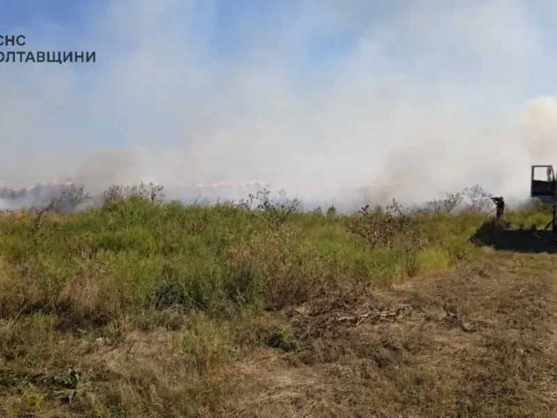 На Кременчуччині вигоріло близько 4 гектарів сухостою