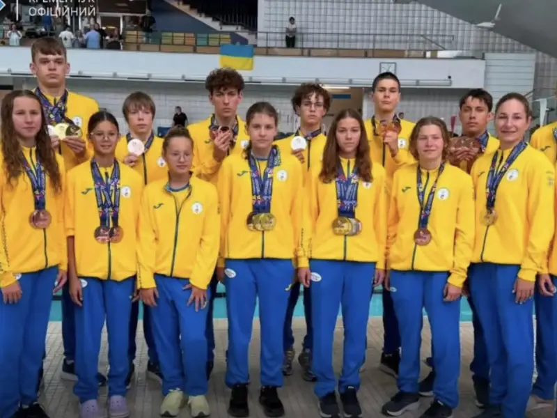Кременчуцький плавець Микола Різник здобув три медалі на юнацьких іграх у Німеччині