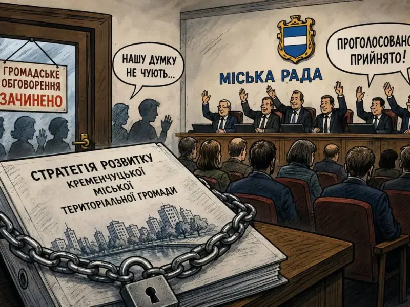 <span class="custom-bold">«Нічого у міській раді не змінилося»: стратегію Кременчука проголосували без належного обговорення з громадою?</span>