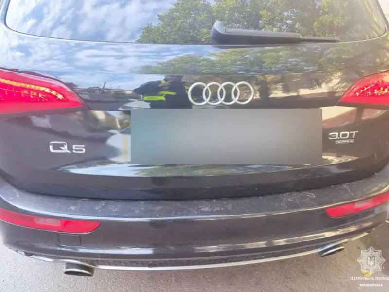 У Кременчуці патрульні зупинили водія Audi з 0,70 проміле алкоголю