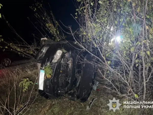 На Полтавщині перекинулася Skoda: одна пасажирка загинула, п’ятеро людей травмовані