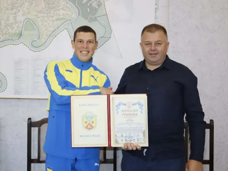У Кобеляках нагородили рекордсмена України Андрія Гречаного