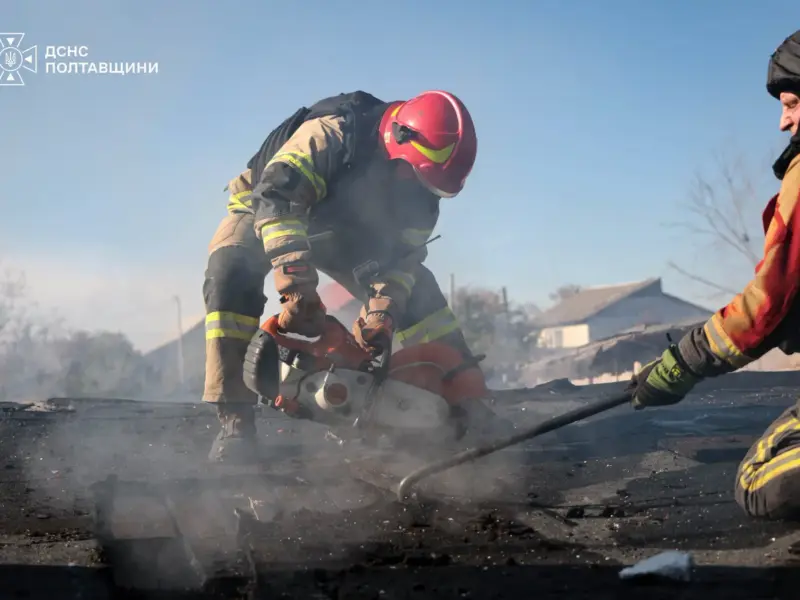 <span class="custom-bold">У Полтаві після падіння російського БпЛА загорілися гараж та автомобіль — ДСНС</span> <img src="https://www.telegraf.in.ua/wp-content/uploads/2026/03/gallery.svg" alt="" class="feed-icon" style="width: 20px; height: 20px; vertical-align: middle;" />