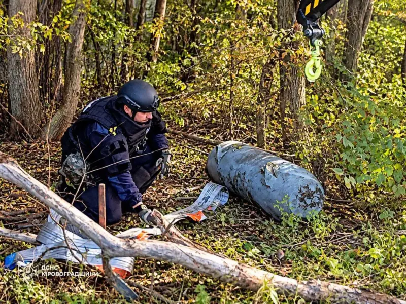 У Світловодську біля житлових будинків знайшли бойову частину ракети Х-101 <img src="https://www.telegraf.in.ua/wp-content/uploads/2026/03/gallery.svg" alt="" class="feed-icon" style="width: 20px; height: 20px; vertical-align: middle;" />
